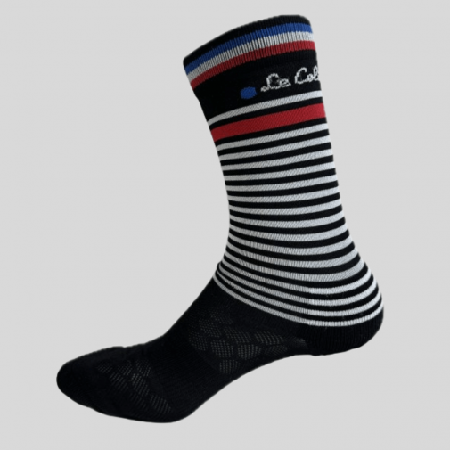 Chaussettes de sport Made in France : La Marinière Noire