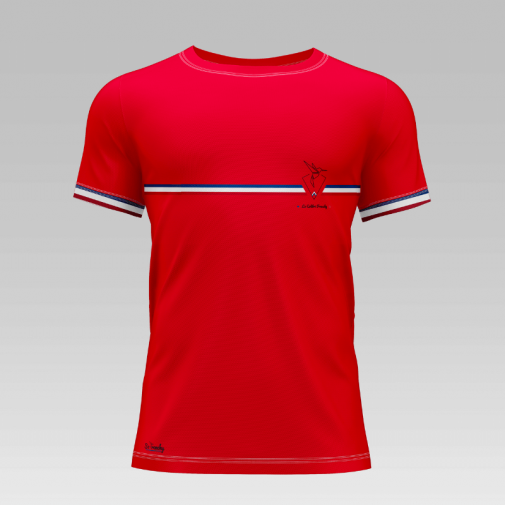 T-shirt de sport Made In France : Le Classique Rouge (H)
