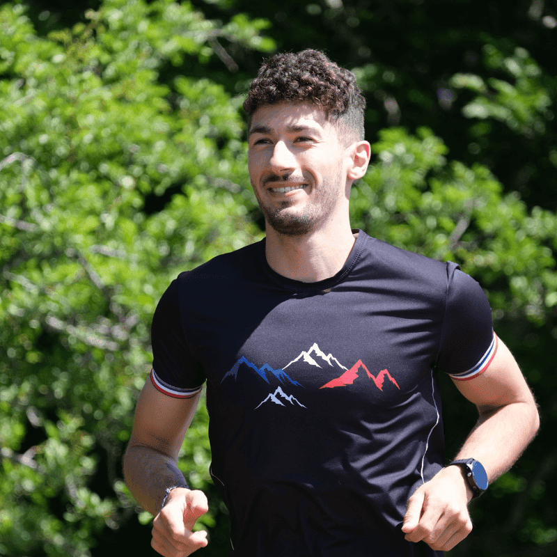 Le Montagnard - tshirt de sport homme running made in France - Le