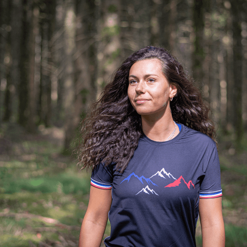 Le Montagnard - Teeshirt femme running made in France - Le Colibri