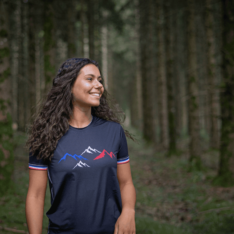 Le Montagnard - Teeshirt femme running made in France - Le Colibri